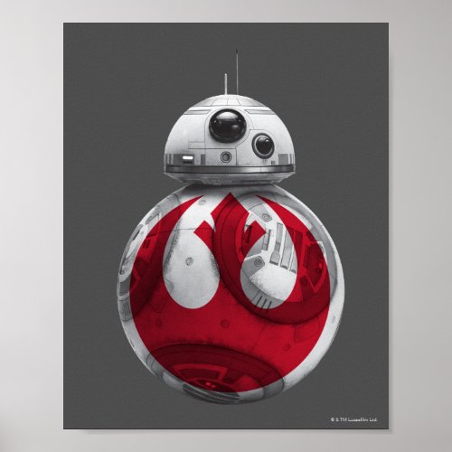 BB_8  Rebel Alliance Symbol Poster