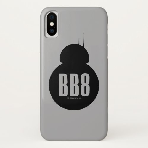 BB_8 Silhouette iPhone X Case