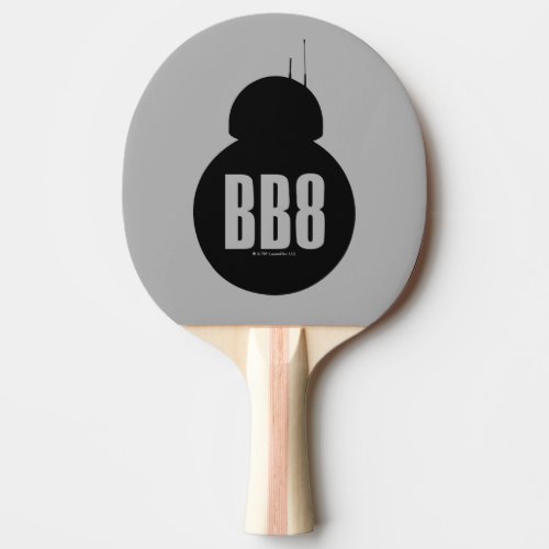 BB_8 Silhouette Ping Pong Paddle