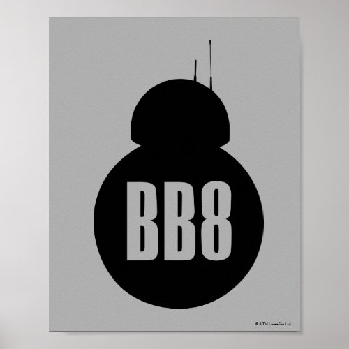 BB_8 Silhouette Poster