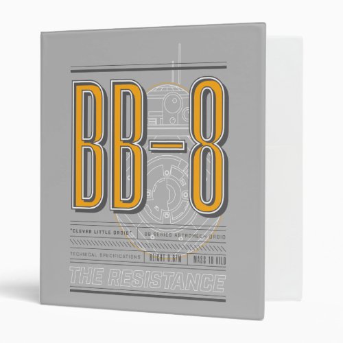 BB_8 Technical Specifications Graphic 3 Ring Binder