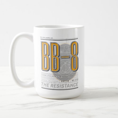 BB_8 Technical Specifications Graphic Coffee Mug
