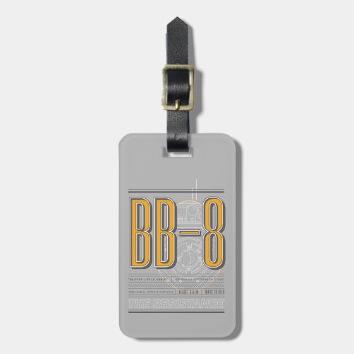 BB_8 Technical Specifications Graphic Luggage Tag