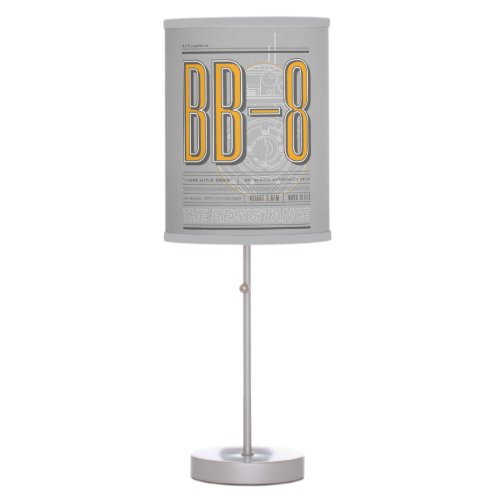 BB_8 Technical Specifications Graphic Table Lamp
