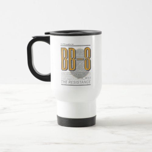 BB_8 Technical Specifications Graphic Travel Mug