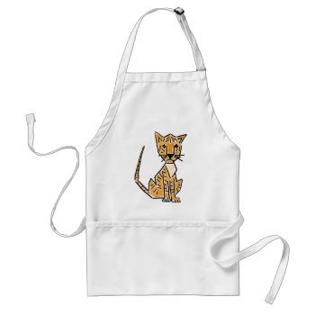 Bb- Awesome Tiger Apron by inspirationrocks at Zazzle