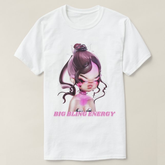 BB babe energy tee white  (Design Front)