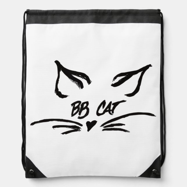 BB Cat Signature Whimsy Drawstring Bag (Front)