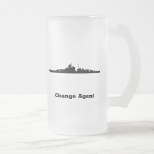 BB Change Agent Frosted Glass Beer Mug