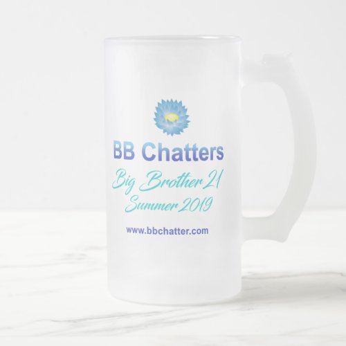 BB Chatter summer 2019 Frosted Glass Beer Mug