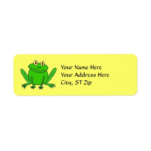 BB- Funny Frog Address Labels (Front)