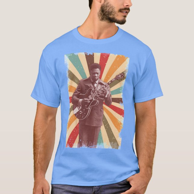 Bb King Vintage Retro Style T-Shirt (Front)