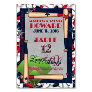 BB Wedding Numbered Table Cards-CUSTOM HOWARD 12 Number