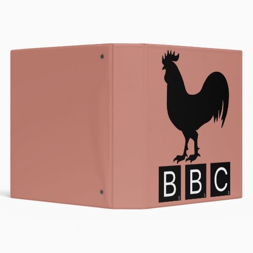 BBC _ Big Black Cockerel 3 Ring Binder