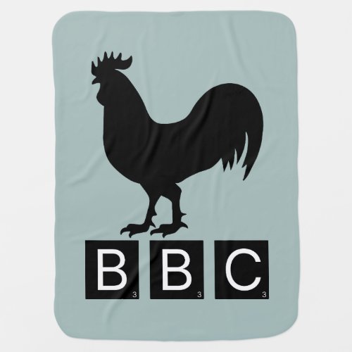 BBC _ Big Black Cockerel Baby Blanket