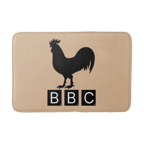 BBC _ Big Black Cockerel Bath Mat