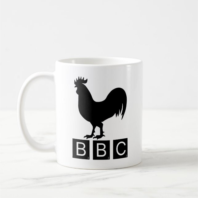 BBC - Big Black Cockerel Coffee Mug (Left)
