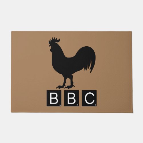 BBC _ Big Black Cockerel Doormat