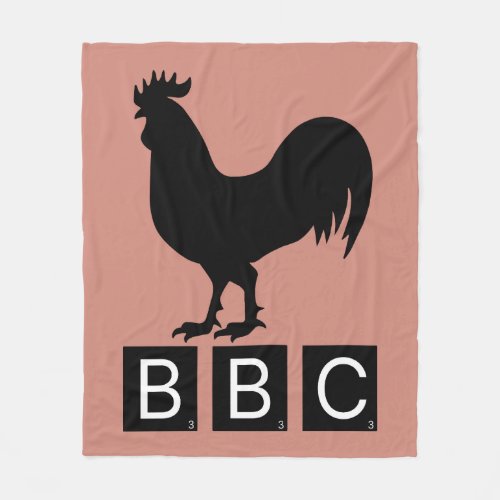 BBC _ Big Black Cockerel Fleece Blanket