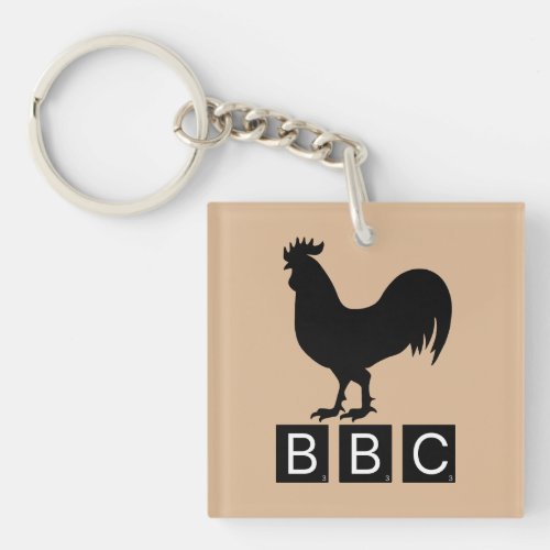 BBC _ Big Black Cockerel Keychain