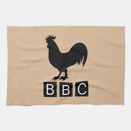 BBC _ Big Black Cockerel Kitchen Towel