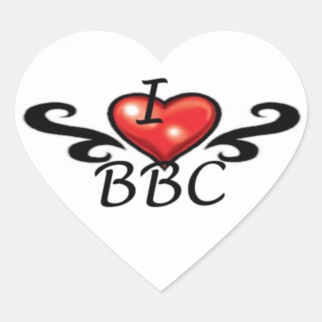 BBC HEART STICKER (Front)