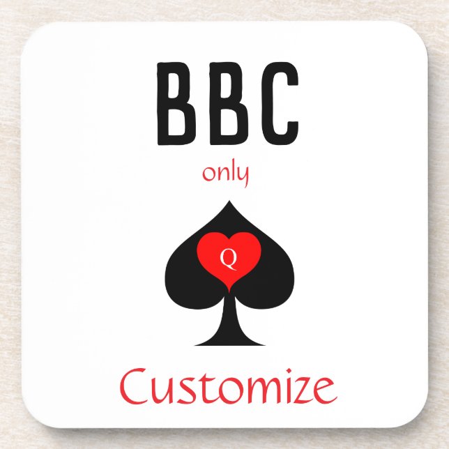BBC Only Blade Spade Sign Thunder_Cove Beverage Coaster (Front)