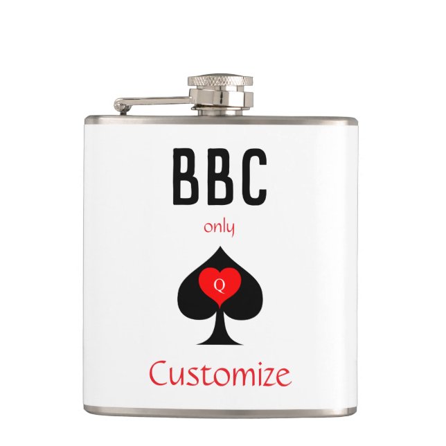 BBC Only Blade Spade Sign Thunder_Cove Flask (Front)