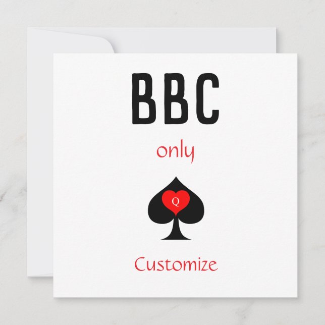 BBC Only Blade Spade Sign Thunder_Cove Invitation (Front)