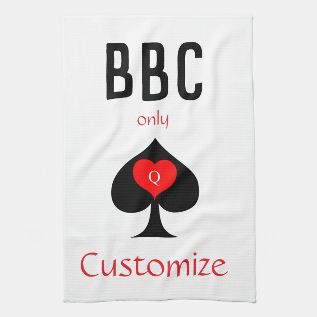 BBC Only Blade Spade Sign Thunder_Cove Kitchen Towel (Vertical)