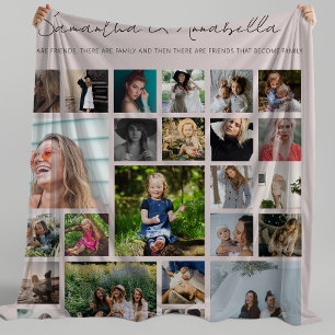 BBF Personalized 24 Photo Collage Fleece Blanket