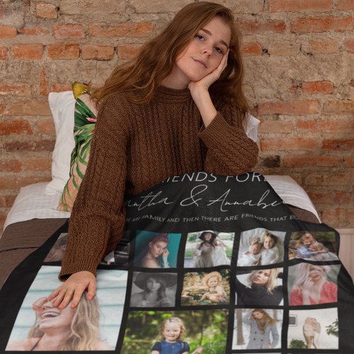 BBF Personalized 24 Photo Collage Fleece Blanket