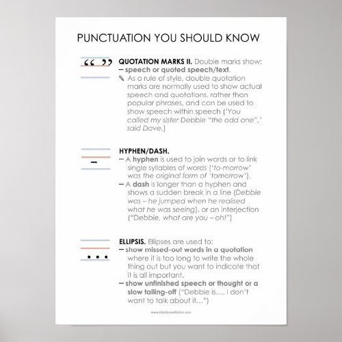 BBF Punctuation III classroom poster