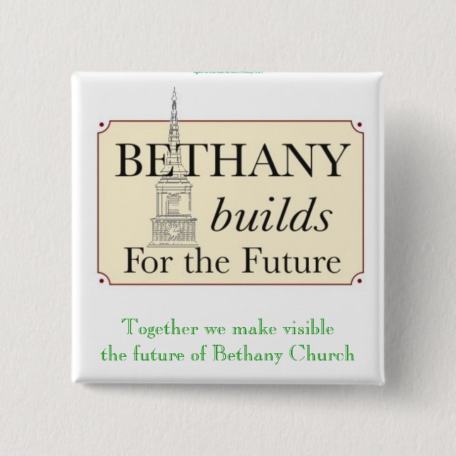 BBFF_logo_4, Together we make visiblethe future... Pinback Button (Front)