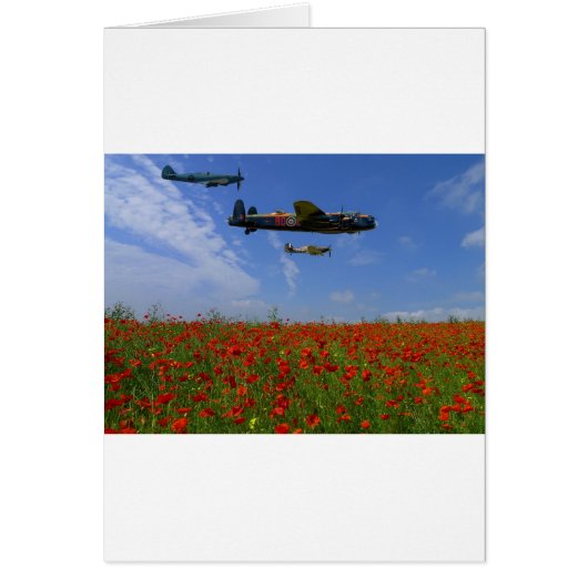 BBMF and poppies Cards (Front)