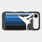 BBOY gradient blu/wht iPhone 4 case (Back (Horizontal))