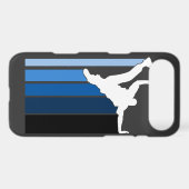 BBOY gradient blu/wht iPhone 4 case (Back (Horizontal))