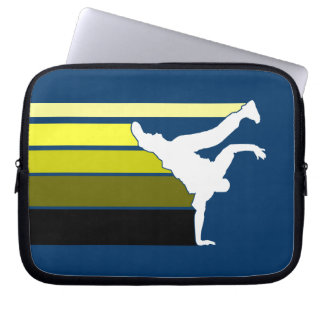 BBOY gradient yellow wht laptop sleeve