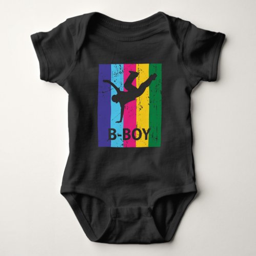 Bboy Retro 70s Vintage Breakdancing Boy Gift Baby Bodysuit