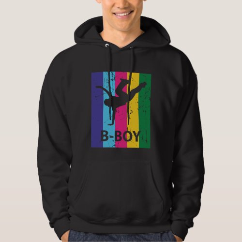 Bboy Retro 70s Vintage Breakdancing Boy Gift Hoodie