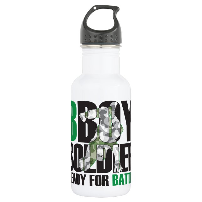 BBoy Soldier Water Bottle (Front)