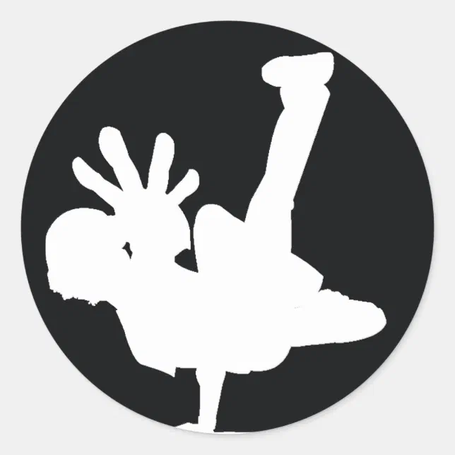 BBOY sticker white | Zazzle