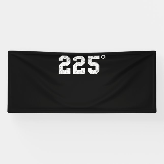 BBQ | 225 Degrees Bbq Grilling Smoking Meat Banner (Horizontal)
