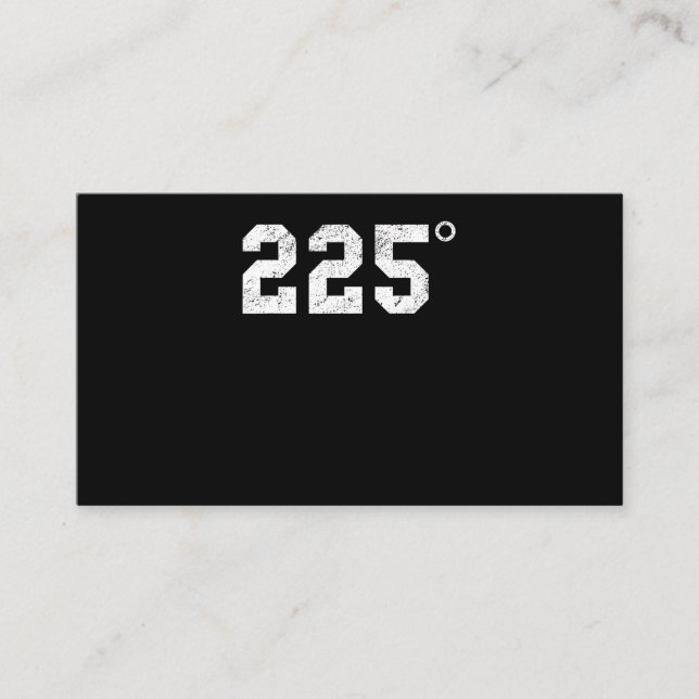 BBQ | 225 Degrees Bbq Grilling Smoking Meat Loyalty Card (Front)