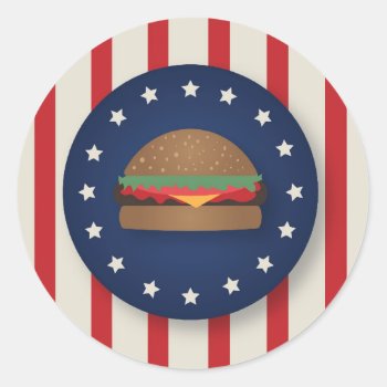 Bbq 4th Of July Party Stickers by youreinvited at Zazzle