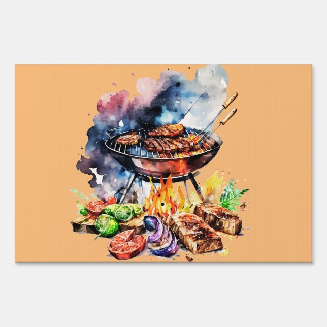 BBQ and grill Sign (Front)