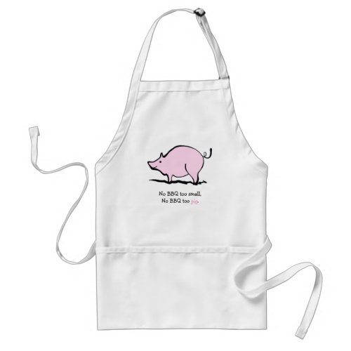 BBQ Apron with pink pig