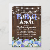 BBQ Baby Couples Shower | Boy BaByQ Barbecue Invitation (Front)