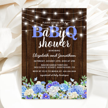 Bbq Baby Couples Shower | Boy Babyq Barbecue Invitation by special_stationery at Zazzle