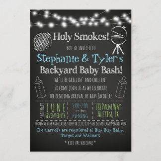 BBQ BaBy-Q Baby Shower Invitation and Book Card